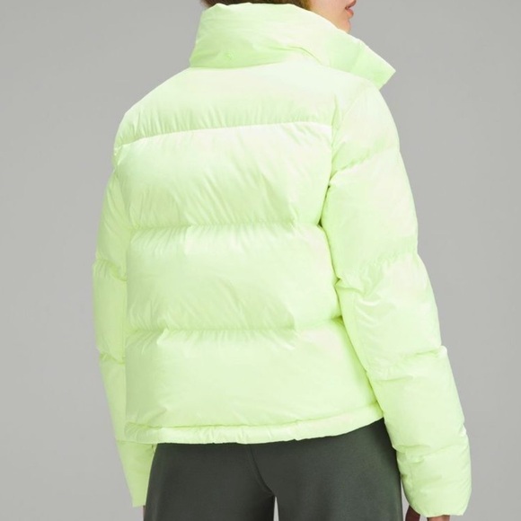 Lululemon Wunder Puff Cropped Jacket Faded Zap Size 10 - Picture 2 of 6